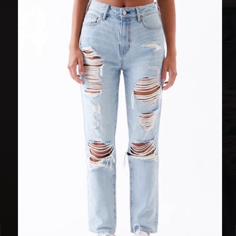 Pacsun ripped mom jeans